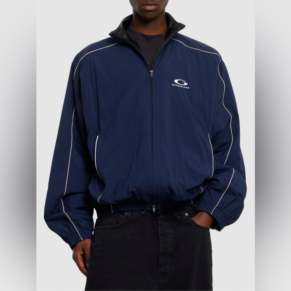 Balenciaga Reversible Leather track jacket size M